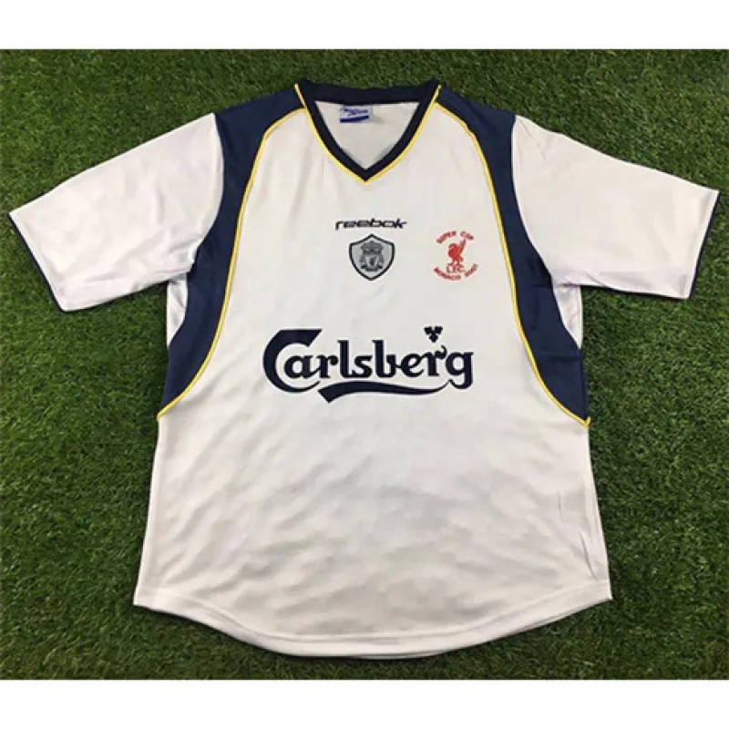 Liverpool 2001 Retro - Auswärts - Trikot - Weiß