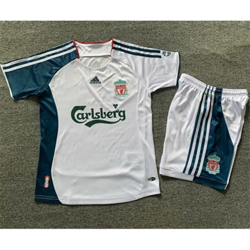 Liverpool 2006/07 Retro - Auswärts - Kinder - Trikot - Weiß