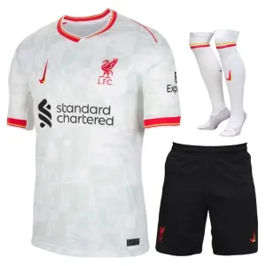 Liverpools 2024/25 Drittes Kinder - Trikotset - Weiß