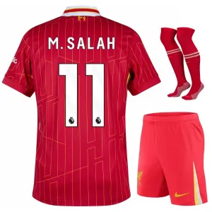 Salahs Liverpool 2024/25 Heim - Kinder - Trikotset - Rot
