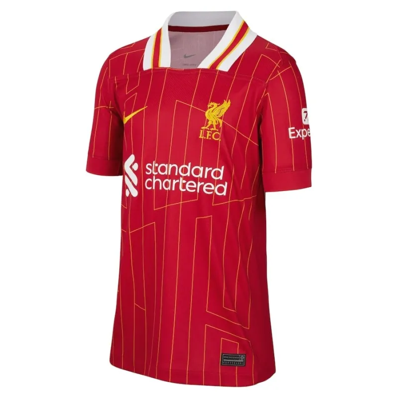Set di maglia per bambini home di Liverpool 2024/25 di Salah - Rosso