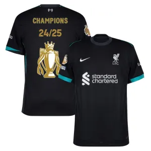 Liverpool 2024/25 Meisterschafts-Trophäe Auswärtskinder-Trikot - Waldgrün