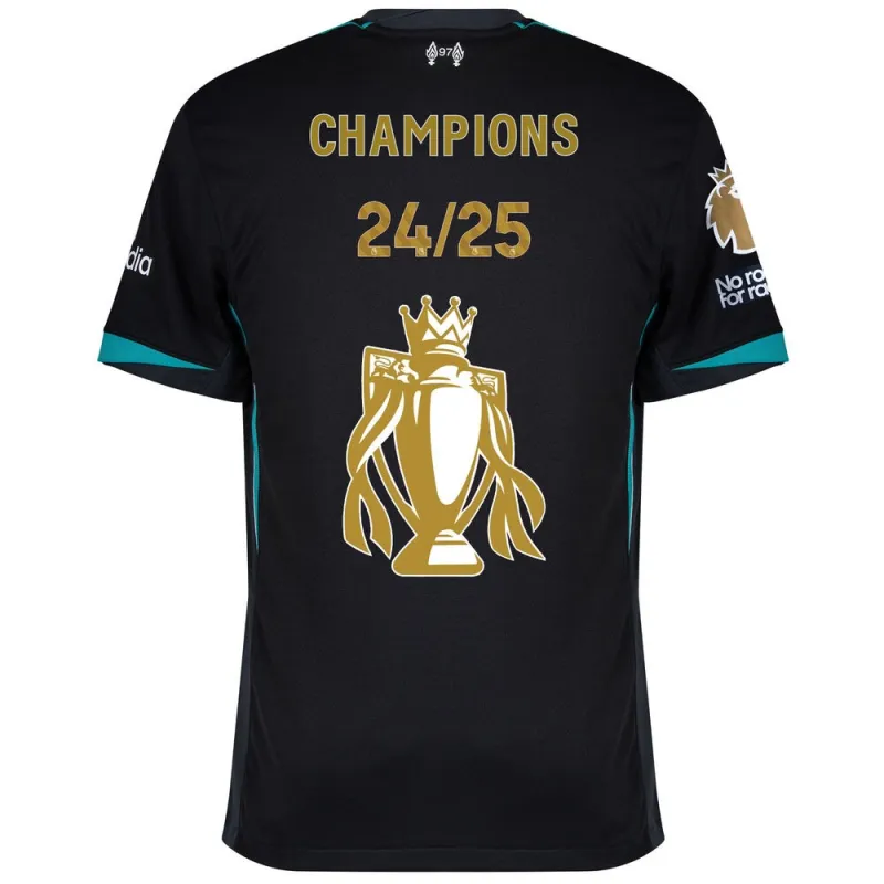 Liverpool 2024/25 Championship Trophy Away Kids' Jersey - Forest Green