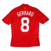 Maillot domicile retro de Steven Gerrard Liverpool 2008/10- Rouge
