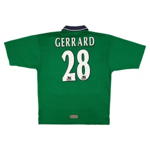 Steven Gerrard Liverpool 1999/20 Retro Auswärtstrikot - Grün