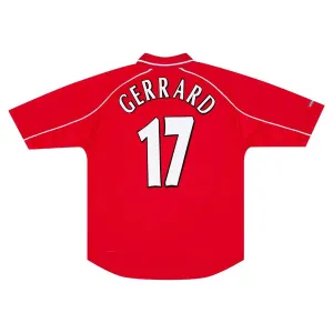 Steven Gerrard Liverpool 2000/02 Retro Heimtrikot - Rot