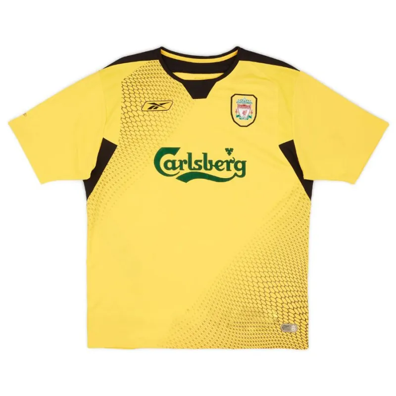 Steven Gerrard Liverpool 2004-06 Retro Auswärtstrikot - Gelb