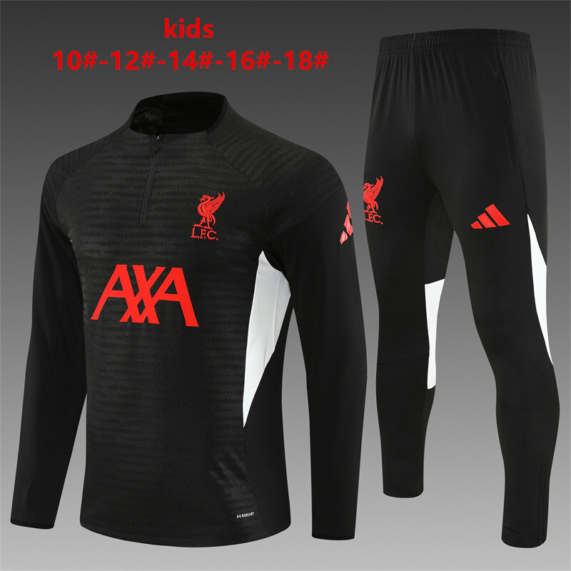 Liverpool 2025/26 Ensemble Sport Enfant Noir