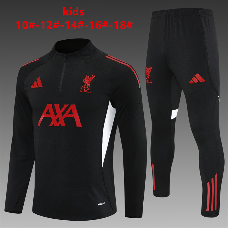 Liverpool 2025/26 Set Sportivo Bambino Nero