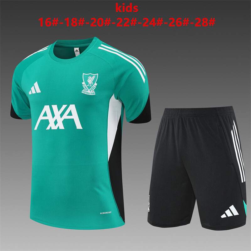 Liverpool 2026/27 Ensemble Entraînement Enfan vert