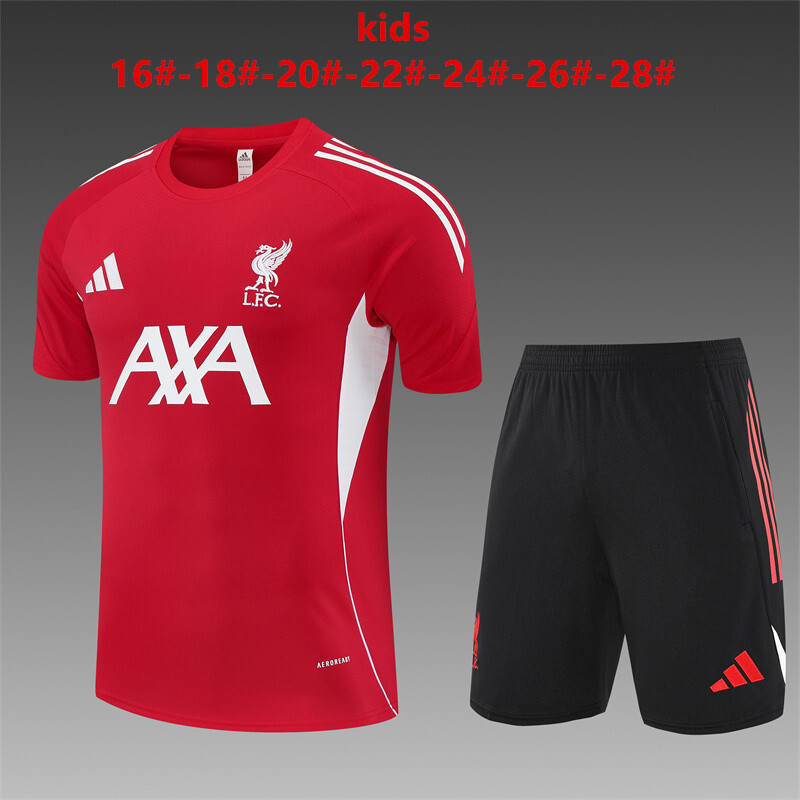 Liverpool 2025/26 Kids Training Set Red