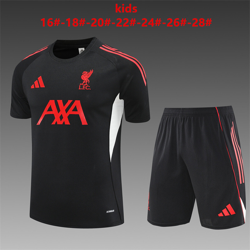 Liverpool 2025/26 Kinder Trainingsanzug schwarz