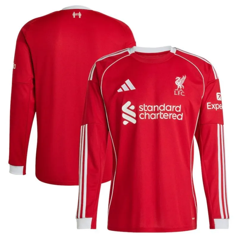 Liverpool 2025/26 Maillot domicile à manches longues - Rouge