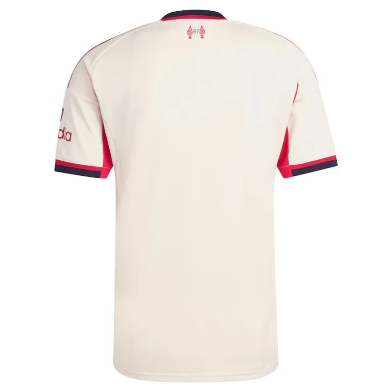 Liverpool 2025/26 Conjunto de camiseta de fuera para niños - Blanca
