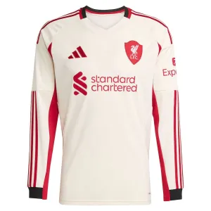 Liverpool 2025/26 Camiseta de fuera de manga larga - Blanca