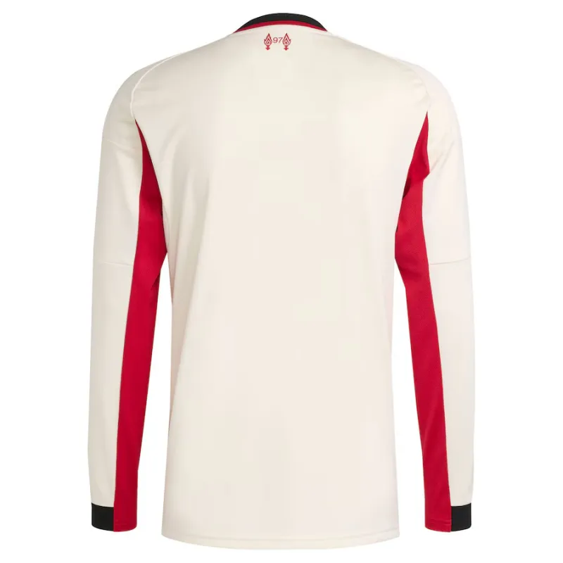 Liverpool 2025/26 Camiseta de fuera de manga larga - Blanca