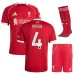 Liverpool VIRGIL 2025/26 Set di maglia home per bambini - Rosso