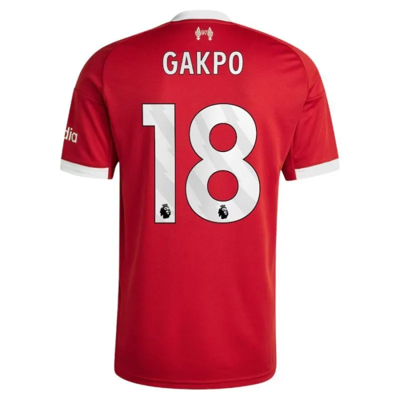 Liverpool GAKPO 2025/26 Ensemble de maillot domicile pour enfants - Rouge