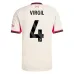 Liverpool VIRGIL 2025/26 Set di maglia away per bambini - Bianca