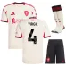 Liverpool VIRGIL 2025/26 Set di maglia away per bambini - Bianca