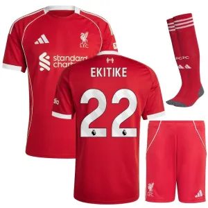 Liverpool EKITIKE 2025/26 Camiseta Local Conjunto Infantil - Rojo