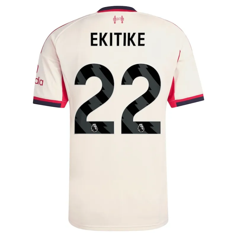 Liverpool EKITIKE 2025/26 Maillot Extérieur - Blanc