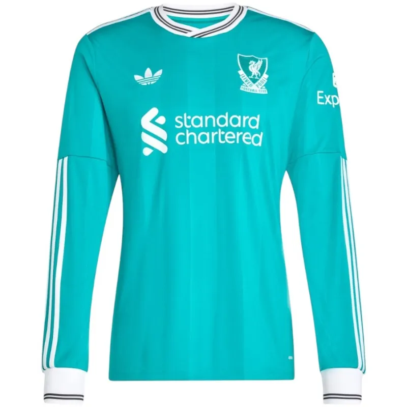 Liverpool Tercera Camiseta de Manga Larga 2025/26 - Verde