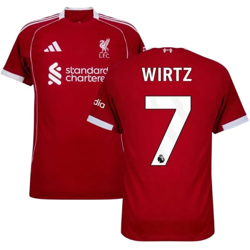 Liverpool WIRTZ 2025/26 Camiseta Local Infantil - Roja