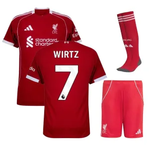 Liverpool WIRTZ 2025/26 Camiseta Local Infantil - Roja