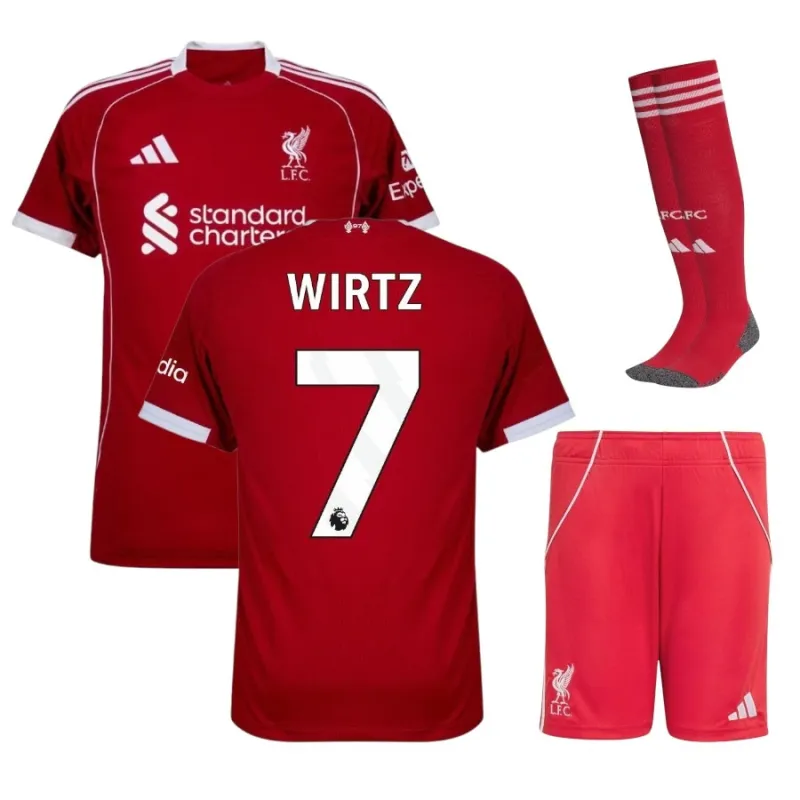 Liverpool WIRTZ 2025/26 Camiseta Local Infantil - Roja