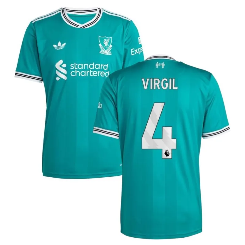 Liverpool VIRGIL 2025/26 Dritttrikot - Grün
