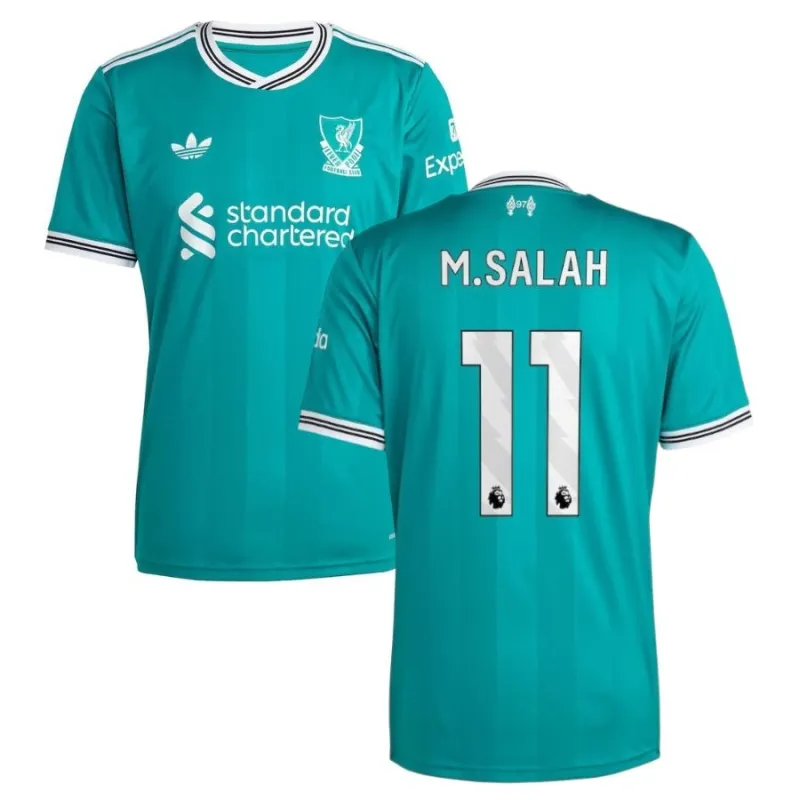 Liverpool M.SALAH 2025/26 Dritttrikot - Grün