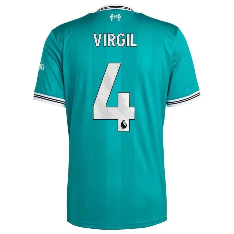 Liverpool VIRGIL 2025/26 Dritt Kindertrikot - Grün