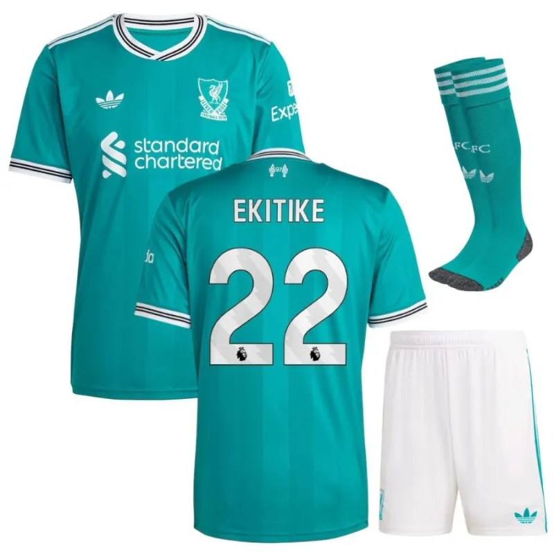 Liverpool EKITIKE 2025/26 Dritt Kindertrikot - Grün