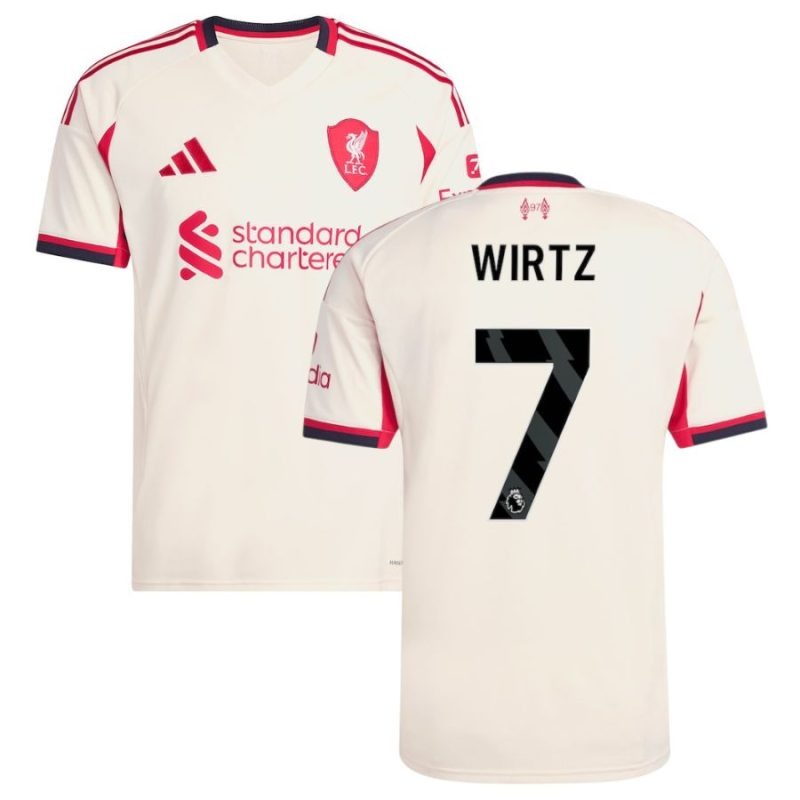 Maillot extérieur Liverpool WIRTZ 2025/26 - Blanc