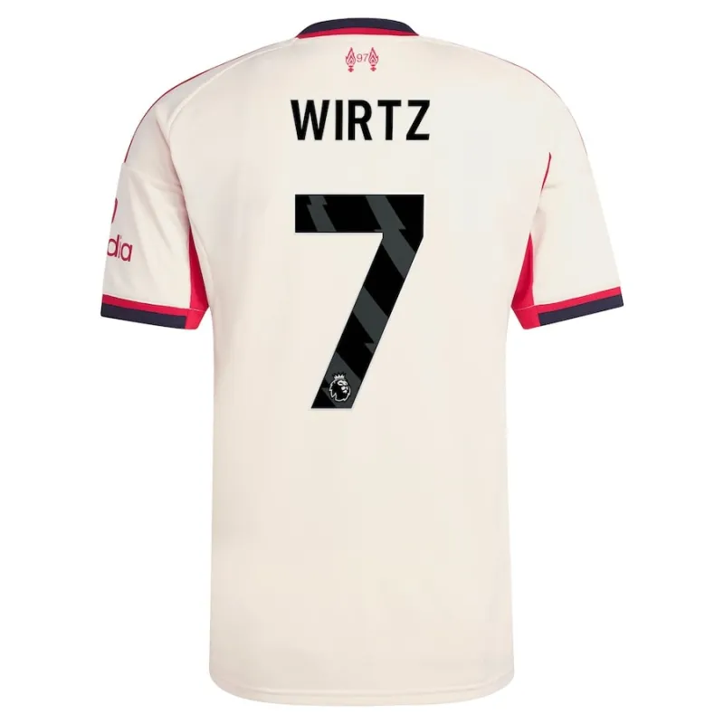 Liverpool WIRTZ 2025/26 Auswärts Kindertrikot Set - Weiß