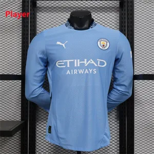 Manchester City 2024/25 Heimspielermodel-Langarmtrikot - Blau
