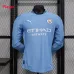 Manchester City 2024/25 Home Player Version Long-Sleeved Jersey - Blue