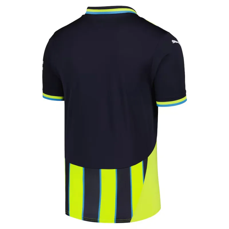 Ensemble de maillot pour enfants de Manchester City 2024/25 d'extérieur - Noir/Vert