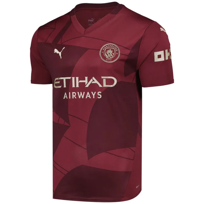 Manchester City Kinder - Dritttrikotsatz 2024/25 - Burgunderrot
