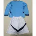 Manchester City Kids' Long-sleeved Jersey and Shorts 2024/25 Home - Blue