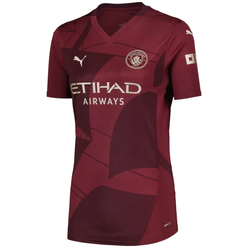 Tercer camiseta para mujeres de Manchester City 2024/25 - Burdeos