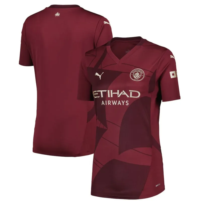 Tercer camiseta para mujeres de Manchester City 2024/25 - Burdeos