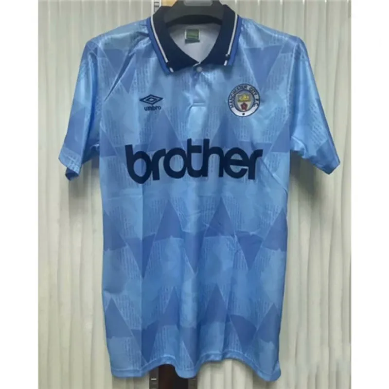 Manchester City 1989/90 Retro Heimtrikot