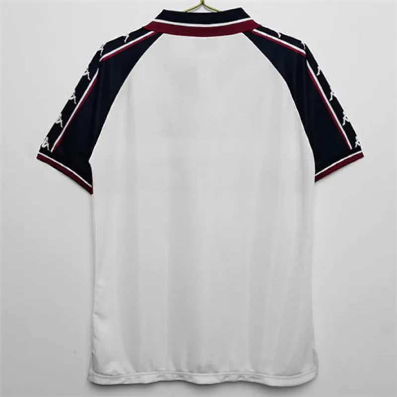 Manchester City 1997-98 Retro Auswärts-Trikot - Weiß