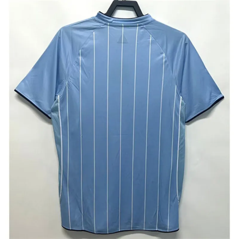 Maillot domicile rétro de Manchester City 2007/08 - Bleu