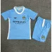 Maillot rétro domicile pour enfants de Manchester City 2011/12 - Bleu