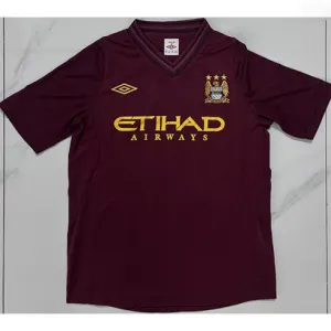 Manchester City 2012/13 Away Retro Jersey - Burgundy