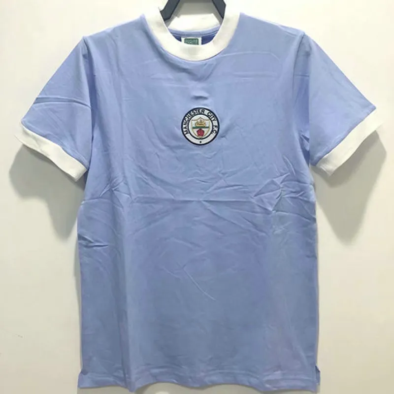 Maillot domicile rétro de Manchester City 1972 - Bleu