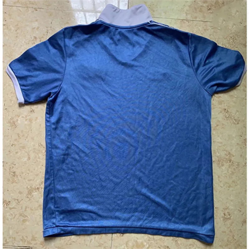 Maillot domicile rétro de Manchester City 1981/82 - Bleu